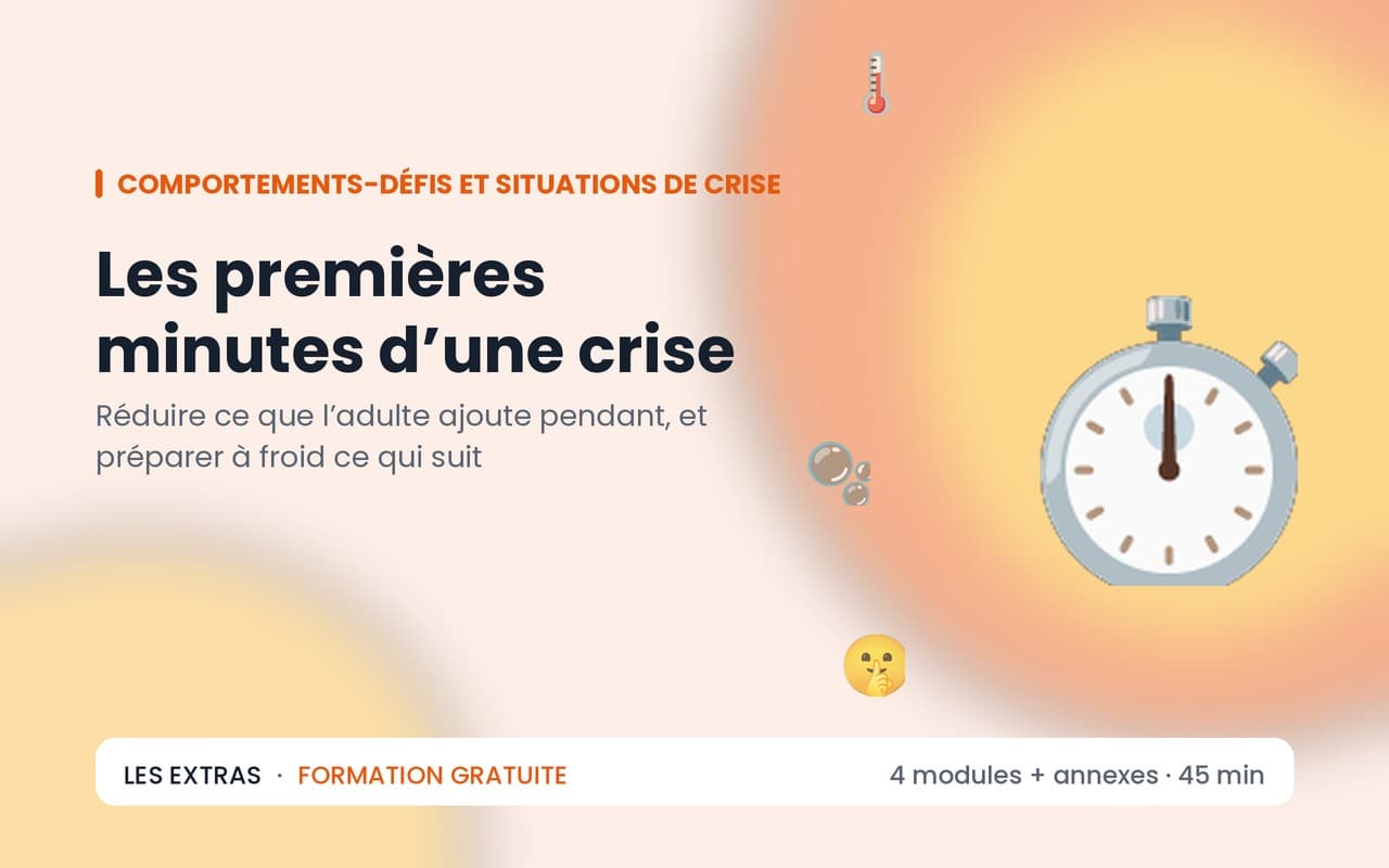 Les premières minutes d’une crise