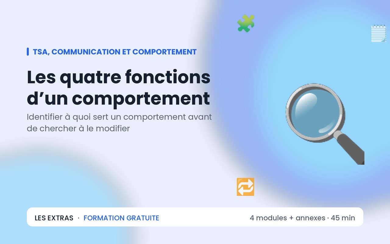 Les quatre fonctions d’un comportement